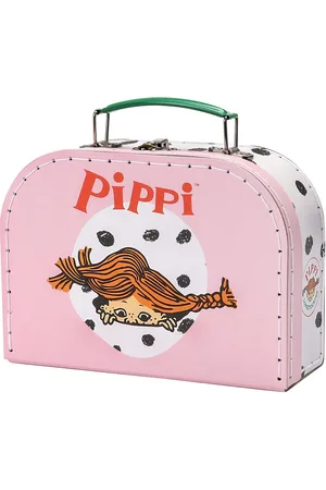 Pippi Langstrømpe Pippi Resväska, 20 Cm, Rosa Toys Role Play Travel Multi/patterned