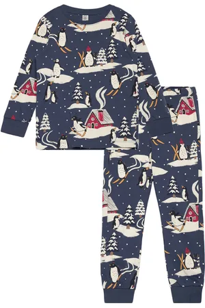 Lindex Pyjama Winter Fun Pyjamasetti Pyjama Navy