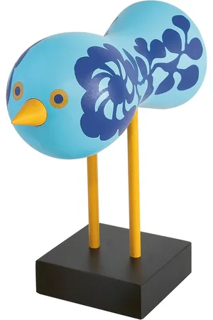 Design House Stockholm Birds 1967 No.4 Home Decoration Decorative Accessories-details Wooden Figures Blue