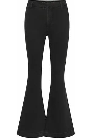 My Essential Wardrobe Ayomw 170 High Bootcut Y Bottoms Jeans Wide Black