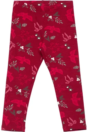 Lindex Leggings Aop Bottoms Leggings Red