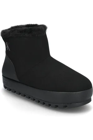 Calvin Klein Home Anke Slipper Wl Shoes Wintershoes Black
