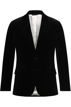 J Lindeberg Lenny S Velvet Blazer Designers Blazers Single Breasted Blazers Black
