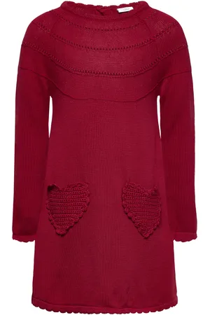 Hust & Claire Hckarina - Dress Dresses & Skirts Dresses Casual Dresses Long-sleeved Casual Dresses Burgundy