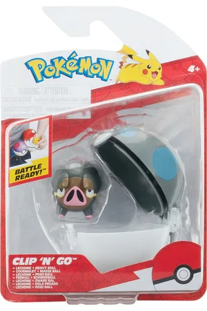 Pokemon Clip N Go Lechonk With Heavy Ball Toys Playsets & Action Figures Play Sets Multi/patterned