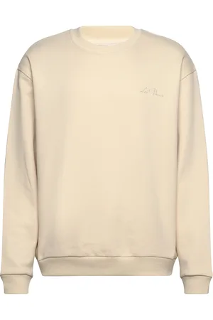Les Deux Crew Sweatshirt Tops Sweat-shirts & Hoodies Hoodies Cream
