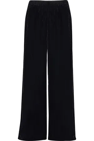 Rosemunde Aomi Trousers Bottoms Trousers Wide Leg Black