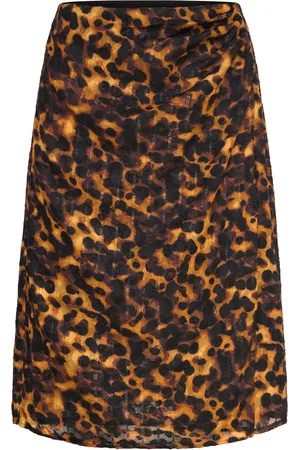 Soaked in Luxury Slgunvy Skirt Skirts Knee-length & Midi Skirts Brown