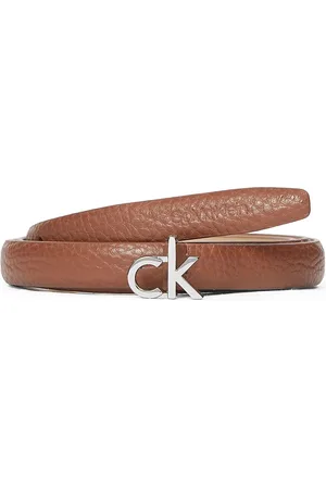 Calvin Klein Ck Thin Belt 1.5Cm Pebble Vyö Brown