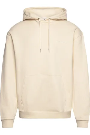 Les Deux Crew Hoodie Tops Sweat-shirts & Hoodies Hoodies Cream