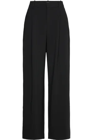 Lindex Trousers Felicia Bottoms Trousers Wide Leg Black