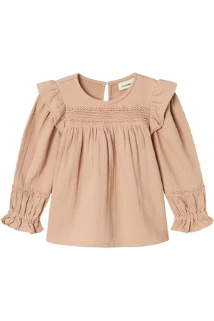 Lil Atelier Nmfsalene Ls Loose Shirt Lil Tops Blouses & Tunics Pink