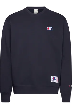 Champion Crewneck Sweatshirt Tops Sweat-shirts & Hoodies Sweat-shirts Navy