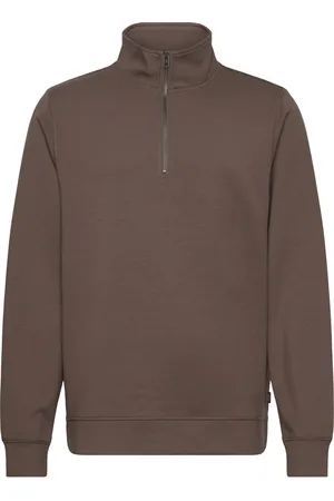 Casual Friday Cfsebastian 0096 Halfzip Sweat Tops Sweat-shirts & Hoodies Sweat-shirts Brown