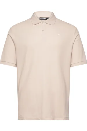 J Lindeberg Trond Polo Pique Tops Polos Short-sleeved Cream