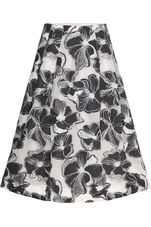 STINE GOYA Voluminous Midi Skirt, 1608 Organza Designers Knee-length & Midi Skirts Black