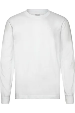 Hollister Hco. Guys Knits Tops T-shirts Long-sleeved White