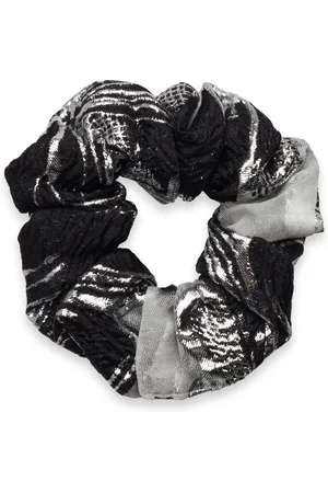 STINE GOYA Scrunchie, 1608 Organza Jacquard Designers Hair Accessories Scrunchies Black