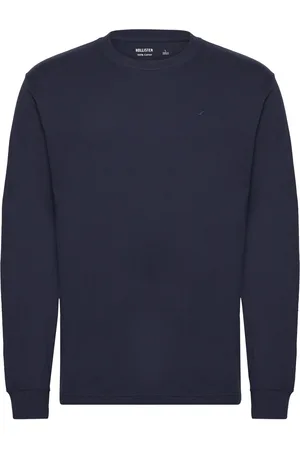 Hollister Hco. Guys Knits Tops T-shirts Long-sleeved Navy