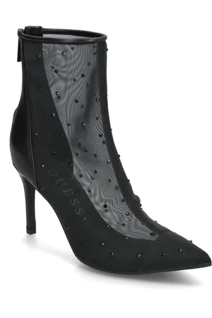 Guess Flowey Shoes Boots Ankle Boots Ankle Boots With Heel Black