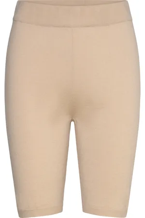 Davida Cashmere Fine Knit Bike Shorts Bottoms Shorts Cycling Shorts Beige