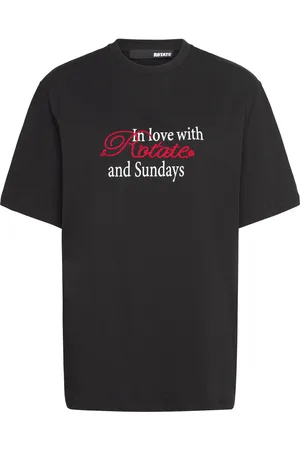ROTATE Thin Jersey T-Shirt Designers T-shirts & Tops Short-sleeved Black