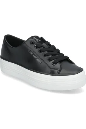 Calvin Klein Bold Vulc Flatf Low Lth In Matalavartiset Sneakerit Tennarit Black