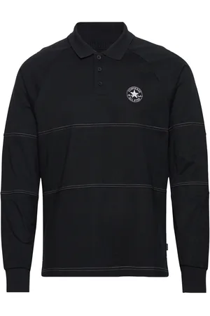 Converse Retro Chuck Ls Marquis Polo Sport Men Sport Clothing Sport Tops Sport Polos Sport Long-sleeved Polos Black