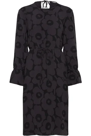 Marimekko Lahjat Unikko Polvipituinen Mekko Grey