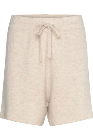 Davida Cashmere Sporty Shorts Shortsit Cream