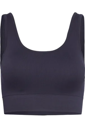 MOONCHILD YOGA WEAR Soft Rib Seamless Crop Top Sport Bras & Tops Sports Bras - All Navy