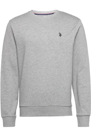 U.S. Polo Assn. Uspa Sweat O Neck Adler Men Tops Sweat-shirts & Hoodies Sweat-shirts Grey