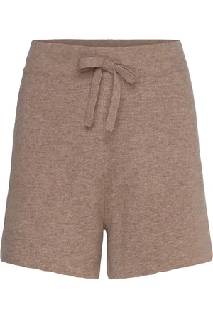 Davida Cashmere Sporty Shorts Shortsit Brown