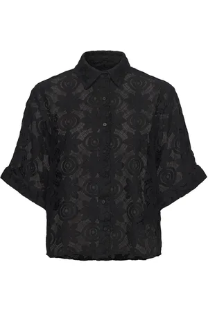Lollys Laundry Brownll Shirt Tops Shirts Short-sleeved Black