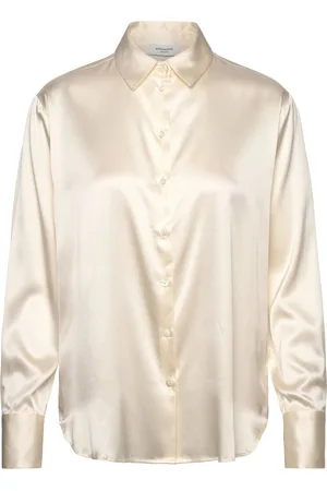 Rosemunde Jade Silk Shirt Tops Shirts Long-sleeved Cream