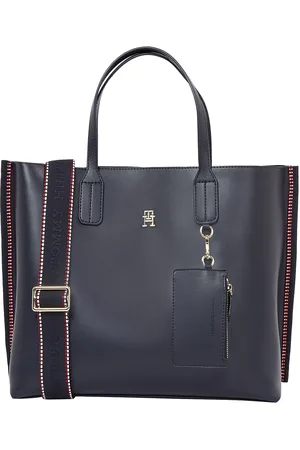 Tommy Hilfiger Th Distinct Satchel Corp Shopper Laukku Navy