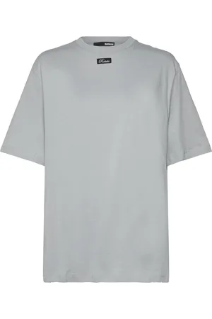 ROTATE Thin Jersey T-Shirt Designers T-shirts & Tops Short-sleeved Grey