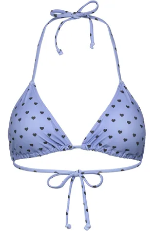 Rosemunde Triangle Bikini Top Swimwear Bikinis Bikini Tops Triangle Bikinitops Blue