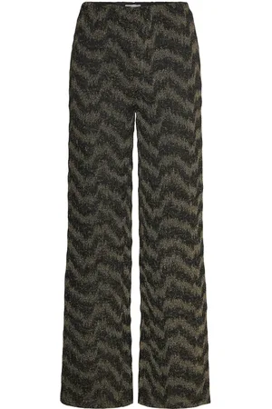 Levete Room Lr-J Bottoms Trousers Wide Leg Black