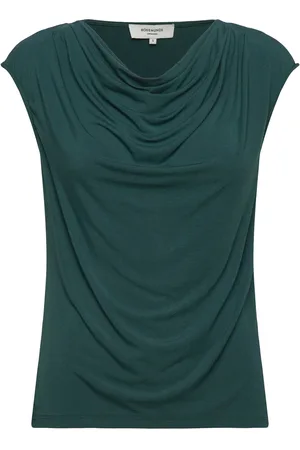Rosemunde Rwbiarritz Ss Waterfall T-Shirt Tops T-shirts & Tops Sleeveless Green