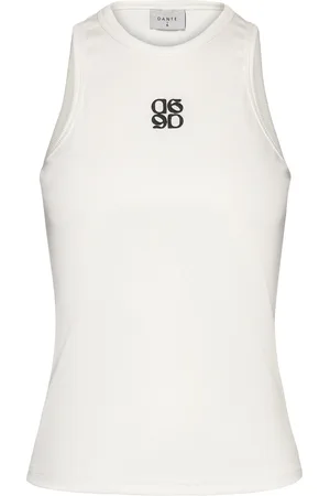 Dante 6 Monogram Top Tops T-shirts & Tops Sleeveless White