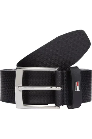 Tommy Hilfiger Adan Herringb 3.5 Accessories Belts Classic Belts Black