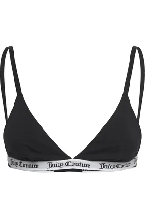 Juicy Couture Triangle Bra Lingerie Bras & Tops Soft Bras Bralette Black