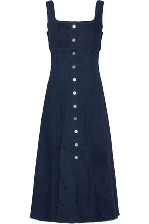 French Connection Arywode Denim Dress Polvipituinen Mekko Navy