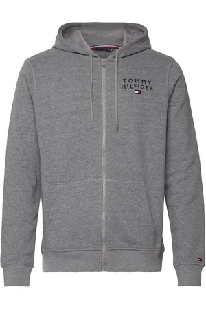 Tommy Hilfiger Fz Hoodie Hwk Tops Sweat-shirts & Hoodies Hoodies Grey