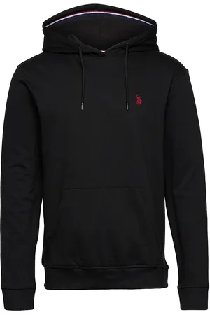 U.S. Polo Assn. Uspa Sweatshirt Brayden Men Tops Sweat-shirts & Hoodies Hoodies Black