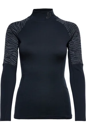 Johaug Elevate Wool Half Zip Tops Base Layer Tops Black