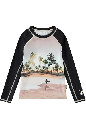 Molo Neptune Ls Swimwear Swim Tops Beige