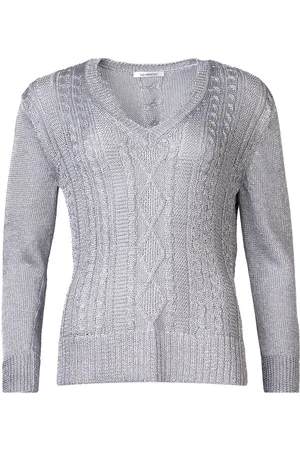 Ivo Nikkolo Viscose-Blend Knit, Krause Tops Knitwear Jumpers Silver