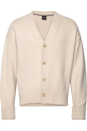 HUGO BOSS C-Bellaco Tops Knitwear Cardigans Beige